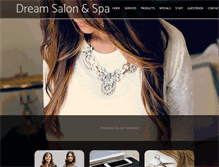 Tablet Screenshot of dreamsalon-spa.com